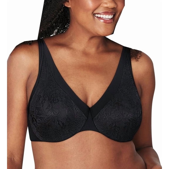 Women's Playtex 4833 Ultra Soft No Poke Dreamwire Underwire Bra (Black 38B)