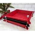 thumbnail image 4 of Holiday Dice Rolling Tray for Group Games Festive Leather Dice Tray for Secret Santa Exchanges Christmas Gatherings Party Dice Game Accessory with Dice Set, 4 of 4