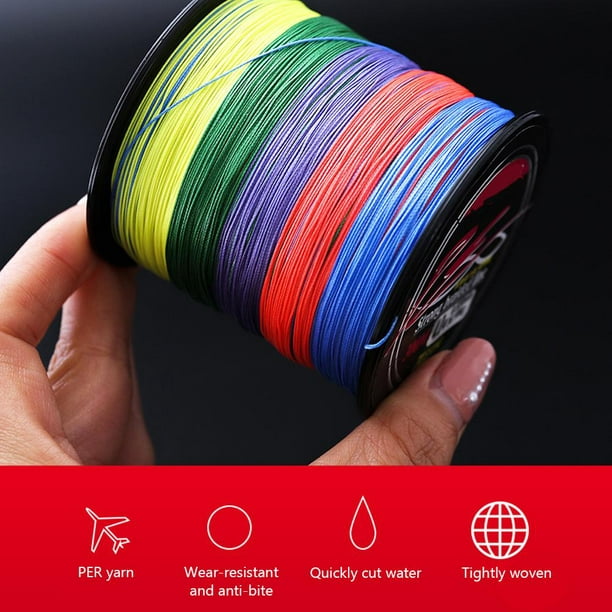 8 Strands Braided Fishing Line 300M Multi-colored Braided Fishing Line  Fishing Tackle Ultra Smooth Braided Line Fishing Props 