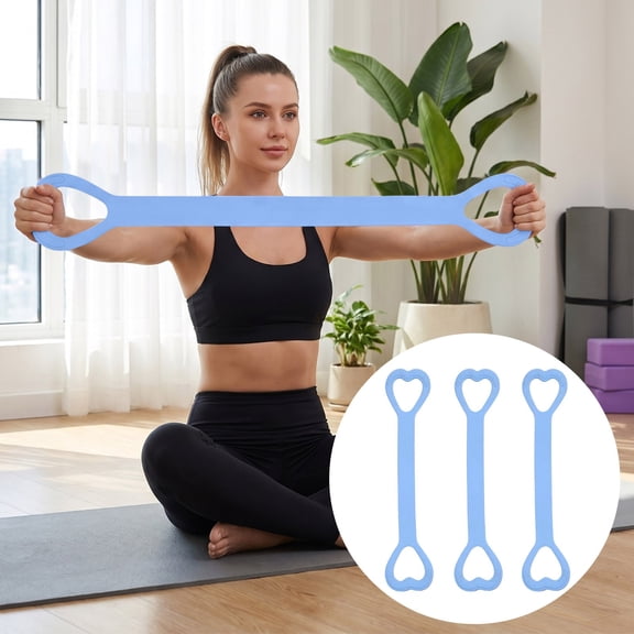 3PCS Resistance Bands Figure 8 Exercise Bands for Women, 2026 Elastic Bands for Working Out Arm Back Shoulder Training Elastic Ropes,Exercise Equipment for Yoga Pilates