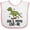 White and Pink, variant on Inktastic Gigi and Poppy Love Me Dinosaur Boys Baby Bib
