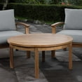 thumbnail image 3 of Modway Marina 40" Round Modern Wood Patio Teak Coffee Table in Natural, 3 of 6