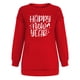 thumbnail image 4 of ICHUANYI Clearance Women Classic New Year Christmas Print Crewneck Long Sleeve Loose Sweatshirt Tops ICHUANYI "ICHUANYI", 4 of 7