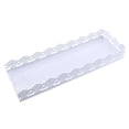 thumbnail image 4 of Bandeja rectangular para servir: perfecta para pasteles, postres, camarones, aperitivos y Blanco, 4 of 9