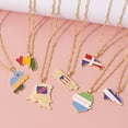thumbnail image 4 of Langgg Fashion Accessories New World Map Necklace Pendant, 4 of 7