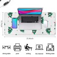 thumbnail image 5 of Long Mouse Pads for Desk,White Christmas Tree Pattern Desk Mats on Top Of Desks, Desk Mouse Pad Extra Large with 3mm Non-Slip Base and Stitched Edge for Gaming,Office,Work,Home 35.4x15.7in, 5 of 5