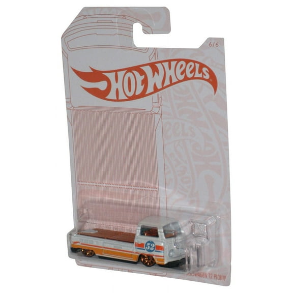 Hot Wheels Pearl & Chrome (2019) Volkswagen T2 Pickup Hauler Toy Truck 6/6