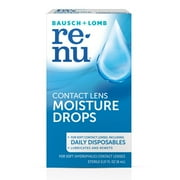 renu MultiPlus Lubricating & Rewetting Drops –From Bausch + Lomb –8 mL (0.27 fl. oz.)