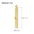 thumbnail image 2 of 100Pack Slide on End Clasps, 30mm Tube Ball Bead Slider Crimp Ends, Light Golden, 2 of 6