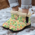 thumbnail image 4 of Psesaysky Floral Snow Boots for Women Girls Warm Lined Fashion Winter Boots Suitable for Everyday Wear Comfortable Winter Boots, 4 of 7