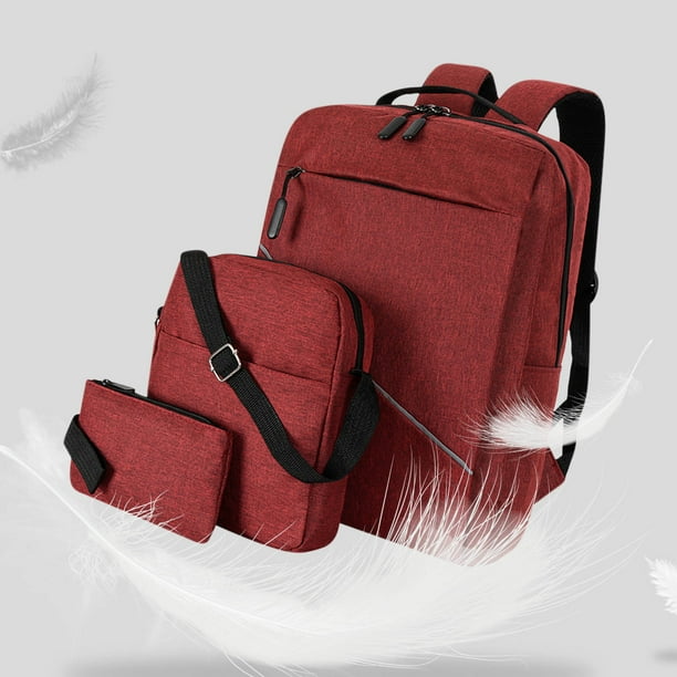 Xihbxyly Venta de Palets Mochila de Moda de Tres Piezas, Mochila para Hombre, de Negocios, con Carga Usb, para Ordenador Portátil, Perno para Estudiantes de Alta Capacidad
