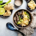 thumbnail image 4 of ABPETE 4 Pieces Asian Ceramic Soup Spoons Set Long Handle Chinese Spoons Retro Blue Japanese Ramen Bowl Soup Spoon Suitable for Gravy, Cake, Oatmeal, Dumplings, 4 of 12