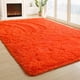 thumbnail image 1 of Alfombra Merelax Shaggy Area de felpa, 152 x 244 cm, antideslizante, naranja y rojo, 1 of 7