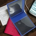 thumbnail image 3 of WASHWEPE 1Set Disabled Certificate Protector Blue Pu Ticket Holder 6.8x5.8x0.2in, 3 of 8