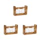 thumbnail image 4 of Terrario de plantas hidropónicas Advancent de madera jarrón maceta Base artesanal transparente, 4 of 6