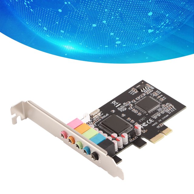 Tarjeta de Sonido, 24 bit 48 khz 6 canales múltiples puertos reproducción y gracia de tarjetas de audio de escritorio para cine en casa para juegos 3d