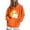Orange, variant on Hoodies for Womens 2025 Halloween Costume Fall Winter Hooded Jacket Loose Casual Fleece Sweatshirts Halloween Ghost Graphic Printed Long Sleeve Sweaters Pullover with Pocket
