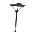 thumbnail image 2 of Taburete plegable para acampar, silla retráctil, capacidad de carga de 275 libras, asiento de una sola pata, plegable. Negro, 2 of 9
