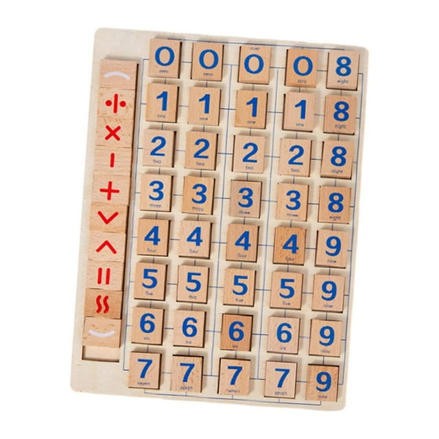 Juegos de Números de Frutas de Madera, Material Didáctico, Suma Y Resta para Niños de 4 a 6 años. Regalo