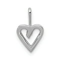 thumbnail image 3 of 14K White Gold Charm Pendant Diamond Round .02Ct. Heart, 3 of 4