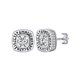 thumbnail image 1 of Pendiente de botón PROSTEEL Hombre Runas vikingas Piedra de nacimiento plata esterlina Abril Diamante cuadrado Hip Pop Punk Zirconia cúbica regalo joyería, 1 of 6