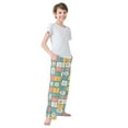 thumbnail image 3 of FORMRS Boys Pajama Pants with Pockets Size 6-8Y Kids Lounge Sleep Bottoms, Daisy Mosaic, 3 of 8