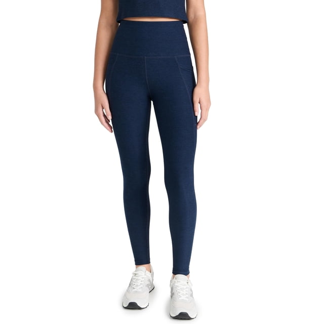 Leggings Midi de Cintura Alta Spacedye Navy XS de Beyond Yoga