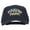 Navy, variant on Fishing Papa Embroidered Solid Cotton Pro Style Cap - Black OSFM