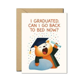 Funny Graduation Card  "Congraduations" with Cheerful Graduate Design   Perfect for High School, College Graduates  Blank Inside, Envelope  Included - Walmart.com