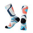 thumbnail image 2 of Colorful Patterned Crew Socks Crazy Combed Cotton Sports Sock Pattern 1 M-L, 2 of 6