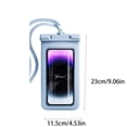 thumbnail image 4 of Waterproof Phone Pouch, Touchscreen Phone Dry Bag for Swimming Snorkeling, Waterproof Phone Case with Neck Lanyard, Universal Waterproof Pouch for Smartphones, Gray, 4 of 8
