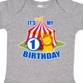 thumbnail image 4 of Inktastic Its My Birthday Circus Tent with Lion 1 Year Old Boys or Girls Baby Bodysuit, 4 of 5
