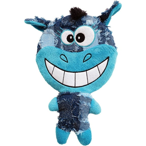 Scoochie Pet Products Happy Day Face Dog Plush Toy, 10.5-Inch