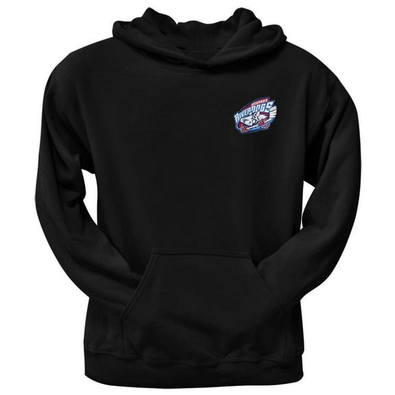 Embroidered Crest Logo Hoodie - Black - Medium