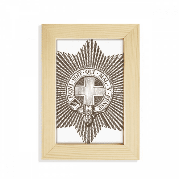 Baroque Art Black White Star Belt Desktop Display Photo Frame Picture Art Painting 5x7 inch