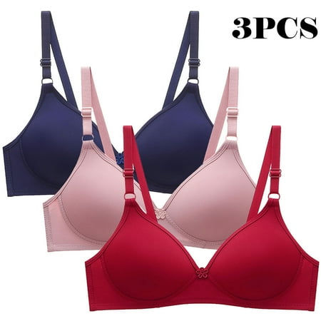 LLYWEY Cotton Wireless Bras for Women Clearance Womans Bras Ladies Bralette Bra Style-234 Women s Plus Seamless Bra Feature Adult Female Nursing Sports Bras Multicolor 36B