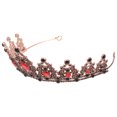 thumbnail image 4 of FRCOLOR Couronne Rétro 1 Pce Grande Couronne Vintage Luxe Couronne Classique Diadème Coiffure pour Femme (Rouge), 5,51 Pouces X 4,33 Pouces X 2,36 Pouces, 4 of 5