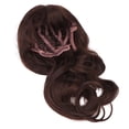thumbnail image 2 of Oubit Perruque Bouclée pour Femmes avec Frange, Perruque Longue Bouclée Marron avec Frange Innovation Moderne, 2 of 9