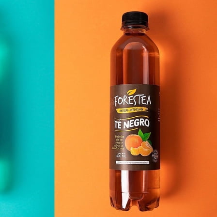 Black Tea with Mandarin Flavor, Traditional Andean Herbs, Low Sugar, Low Calorie, Caffeine Free, 400 ml