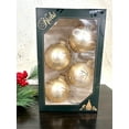 thumbnail image 6 of Glass Christmas Tree Ornaments - 67mm/2.625" [4 Pieces] Decorated Balls from Christmas by Krebs Seamless Hanging Holiday Decor, 6 of 6
