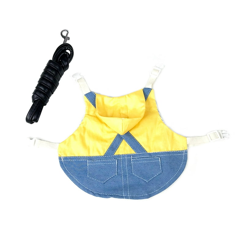 Shulemin 1 Set Bunny Clothes with Traction Rope Comfortable Fashion Small  Animal Harness Jacket Pet Clothes,Red Lattice M 