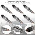 thumbnail image 3 of 6 Pcs Injecteur de Carburant Diesel à Rail Commun Compatible avec Dodge Cummins Camion Ram 6,7 L 2007-2012, 3 of 12