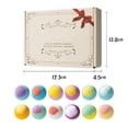 thumbnail image 2 of Uxgjfwu 12pc Scented Bath Balls Gift Box Set, Assorted Fragrance Bath Fizzies, Nourishing Skin Friendly Formula, Relaxing Bath Experience for Home Spa and Holiday Gifting, 2 of 9