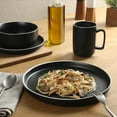 thumbnail image 2 of Gibson Home Zuma Nuevo 32 Piece Plates, Bowls, and Mug (Service for 8) Dinnerware Set - Black, 2 of 8