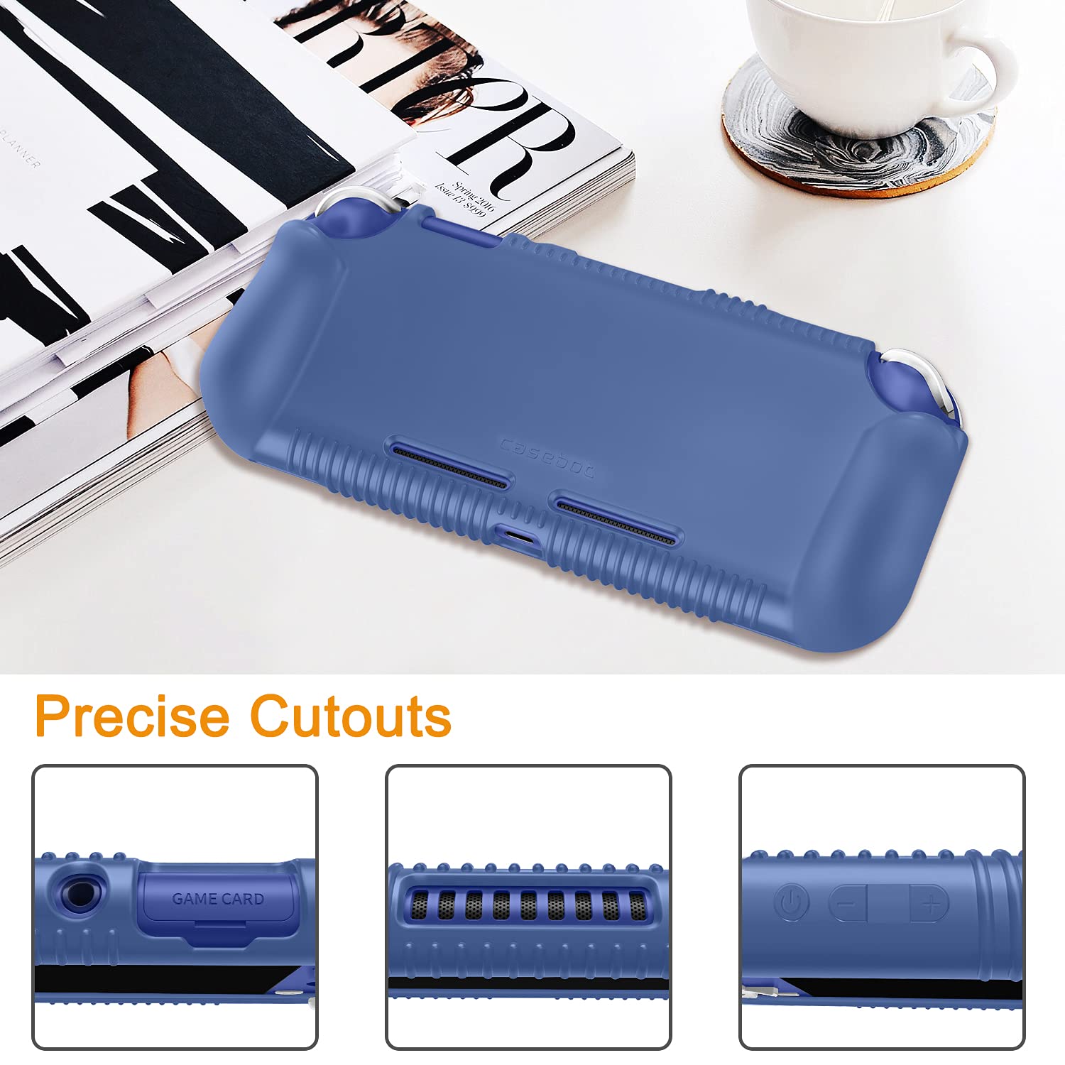 Fintie Silicone Case for Nintendo Switch Lite, Navy Blue photo 4