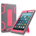 thumbnail image 1 of Mignova All-New Amazon Fire HD 8 2018 Case,Fire HD 8 2017 Case with Stand,WFive Heavy Duty [Shockproof] Full Body Protection Armor Rugged Protective Case for Amazon Kindle Fire HD 8(Gray/Pink), 1 of 8