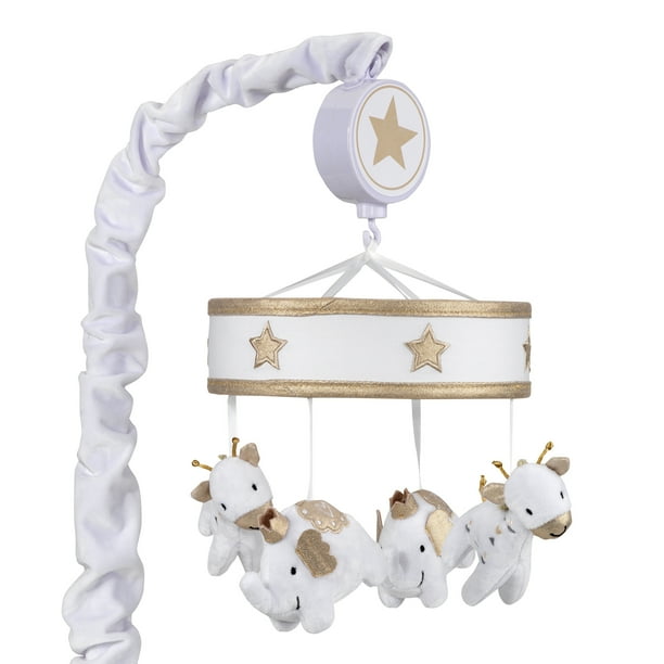 Lambs Ivy Signature Jamboree Musical Baby Crib Mobile Gold