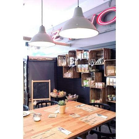 Restaurant Decor - LAMINATED POSTER Vintage Interior Decor Design Home Restaurant Poster 24x36 Decal