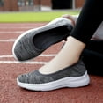 thumbnail image 4 of YOURDIARY Women's Walking Shoes Comfort Low Vamp Slip On Fit Sneaker Gray, 4 of 5
