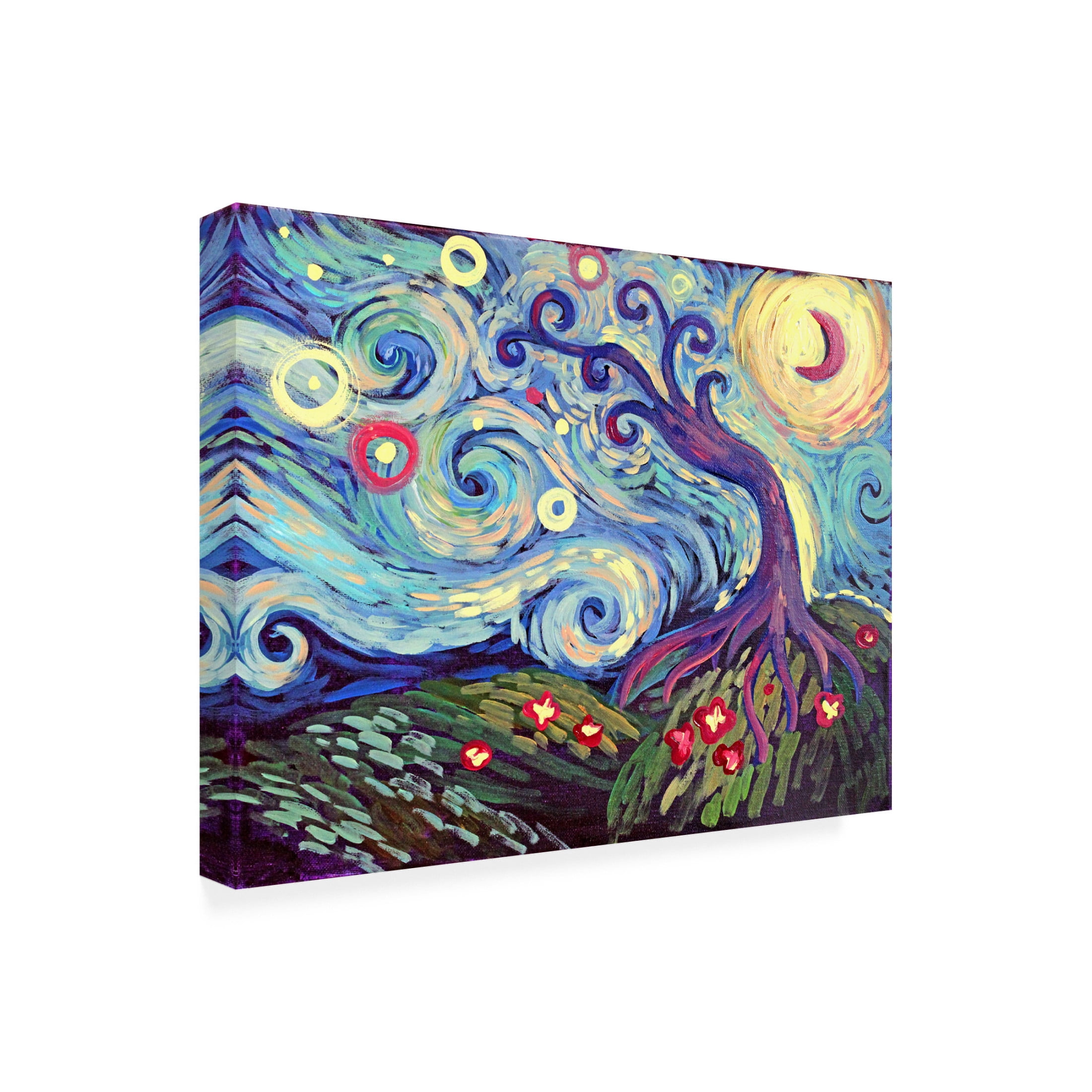 Canvas Wall Art - Natasha Wescoat 'Evening Lean' Wall Art for Living Room, Bedroom, or Office Décor by Trademark Fine Art - 19 x 14 Inches